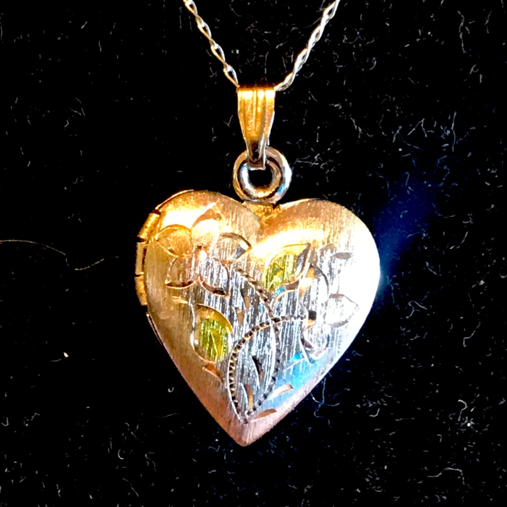 10” Locket Necklace by Burrows. Sterling Silver